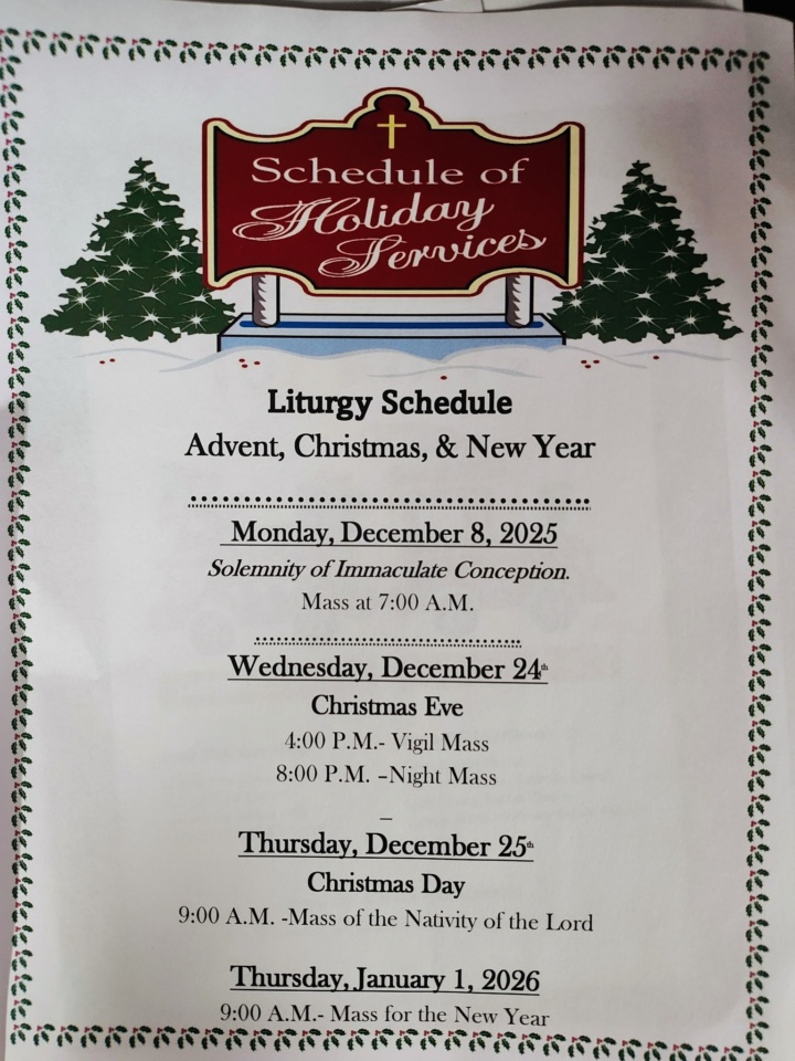 Liturgy Schedule 2025